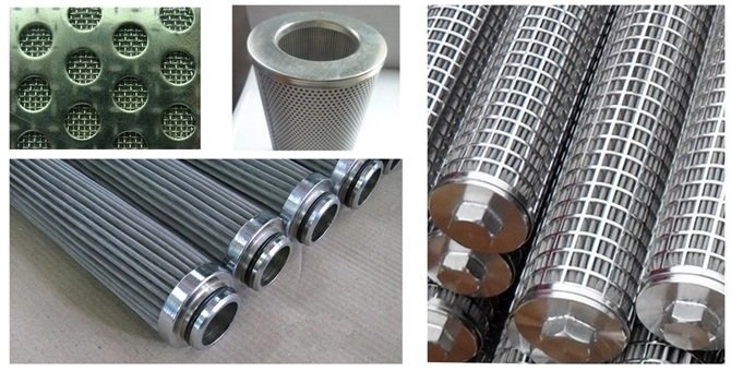 Stainless steel mesh pleated filter cartridge